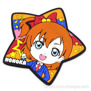 Custom Cheap Cute 3D Cartoon, Unique Souvenir Star-shaped Promotional Famous Quality Soft PVC Coast